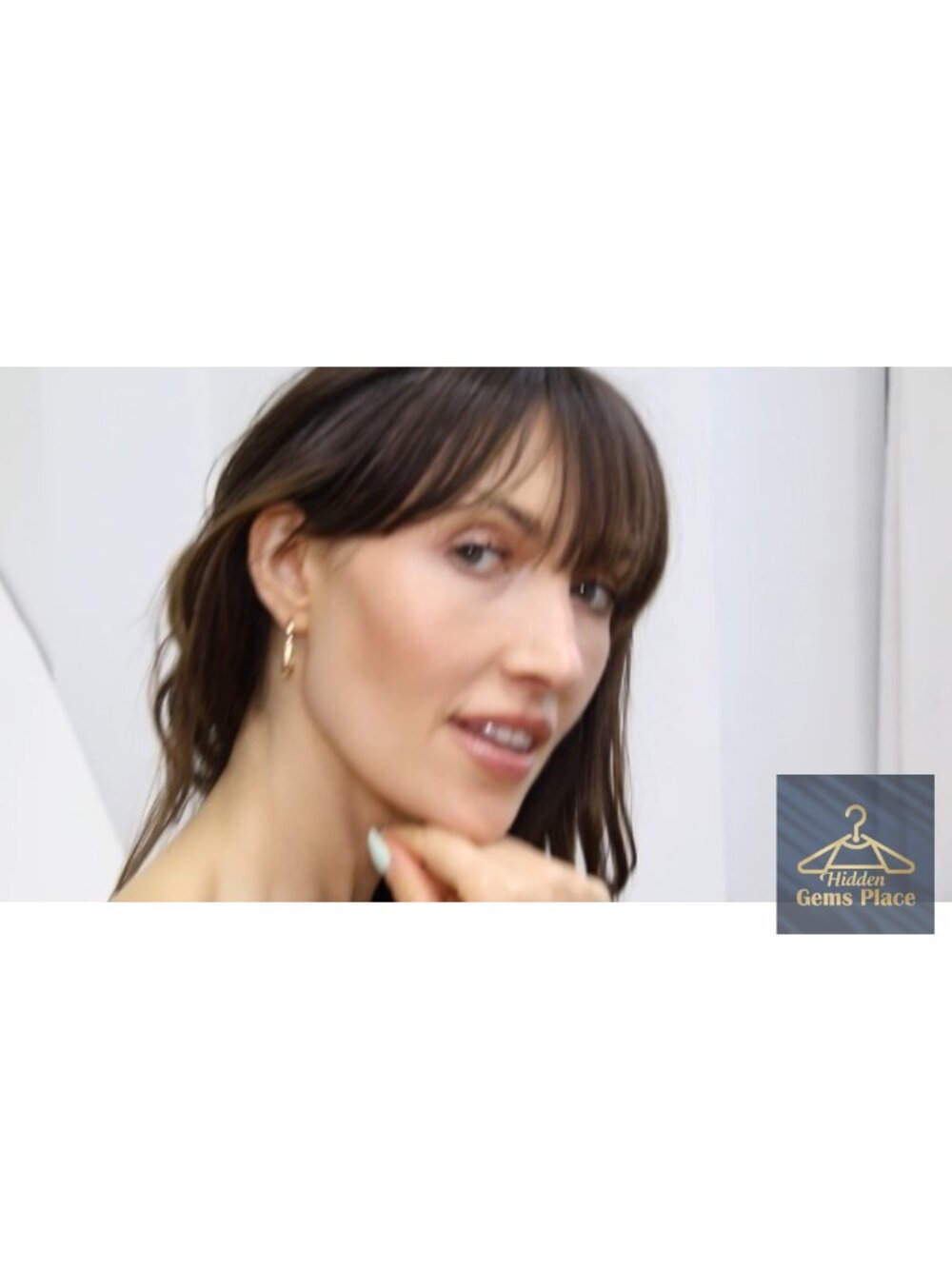 14k Gold Plated Tassel Chain Stud Earrings Hypoallergenic View 6